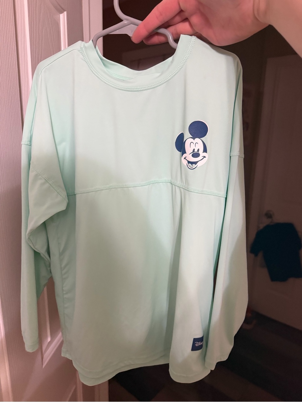 Disney Kids Mint Green Mickey Long-Sleeve Swim Rashguard